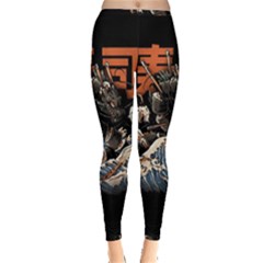 Sushi Dragon Japanese Inside Out Leggings by Bedest