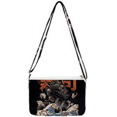 Sushi Dragon Japanese Double Gusset Crossbody Bag by Bedest