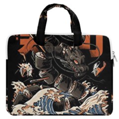 Sushi Dragon Japanese Macbook Pro 13  Double Pocket Laptop Bag by Bedest