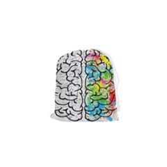 Brain Mind Psychology Idea Drawing Drawstring Pouch (xs) by Ndabl3x