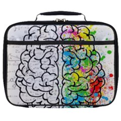 Brain Mind Psychology Idea Drawing Full Print Lunch Bag by Ndabl3x