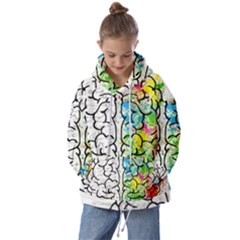 Brain Mind Psychology Idea Drawing Kids  Oversized Hoodie by Ndabl3x