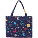 Colorful Background Moons Stars Mini Tote Bag View1