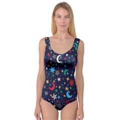 Colorful Background Moons Stars Princess Tank Leotard  by Ndabl3x