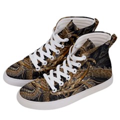 Fantasy Dragon Pentagram Men s Hi-top Skate Sneakers