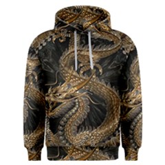 Fantasy Dragon Pentagram Men s Overhead Hoodie