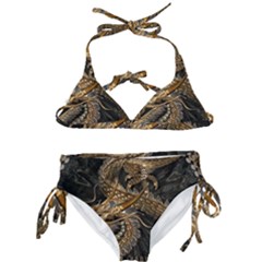 Fantasy Dragon Pentagram Kids  Classic Bikini Set