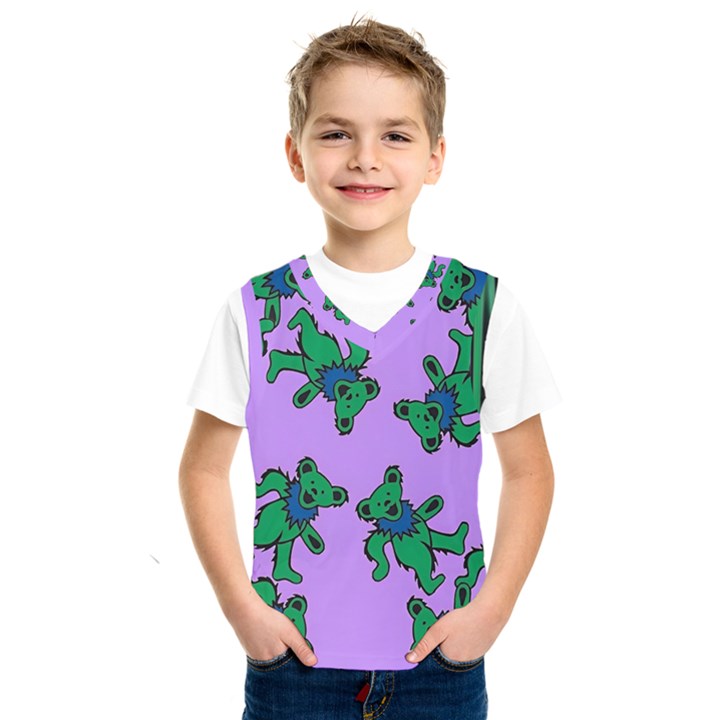 Grateful Dead Bears Kids  Basketball Tank Top