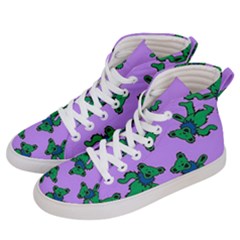 Grateful Dead Bears Women s Hi-top Skate Sneakers by Cendanart