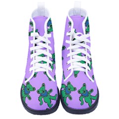 Grateful Dead Bears Women s High-top Canvas Sneakers by Cendanart