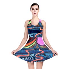 Grateful Dead Wallpaper Reversible Skater Dress by Cendanart