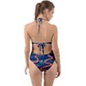 Grateful Dead Wallpaper Halter Cut-Out One Piece Swimsuit View2