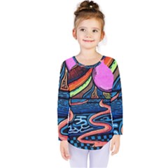 Grateful Dead Wallpaper Kids  Long Sleeve T-shirt