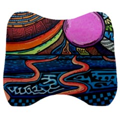 Grateful Dead Wallpaper Velour Head Support Cushion by Cendanart