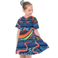 Grateful Dead Wallpaper Kids  Sailor Dress by Cendanart