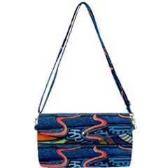 Grateful Dead Wallpaper Removable Strap Clutch Bag by Cendanart