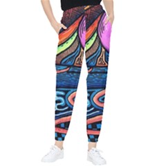 Grateful Dead Wallpaper Women s Tapered Pants by Cendanart