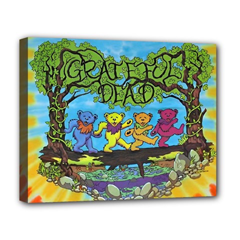 Dancing Bears Grateful Dead Deluxe Canvas 20  X 16  (stretched) by Cendanart