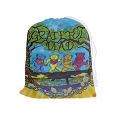 Dancing Bears Grateful Dead Drawstring Pouch (xl) by Cendanart