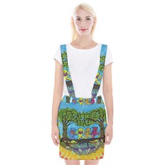 Dancing Bears Grateful Dead Braces Suspender Skirt by Cendanart