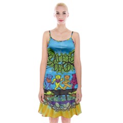 Dancing Bears Grateful Dead Spaghetti Strap Velvet Dress by Cendanart