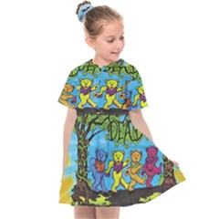 Dancing Bears Grateful Dead Kids  Sailor Dress by Cendanart