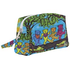 Dancing Bears Grateful Dead Wristlet Pouch Bag (large) by Cendanart