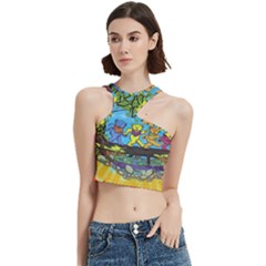 Dancing Bears Grateful Dead Cut Out Top by Cendanart