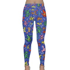 Grateful Dead Bears Pattern Classic Yoga Leggings by Cendanart