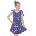 Grateful Dead Bears Pattern Kids  Tie Up Tunic Dress View1