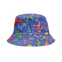 Grateful Dead Bears Pattern Inside Out Bucket Hat by Cendanart