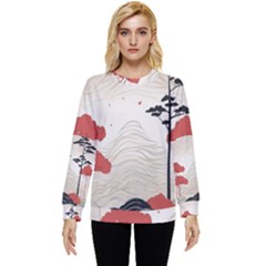 Japanese Nature Spring Garden Hidden Pocket Sweatshirt by Ndabl3x