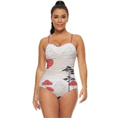 Japanese Nature Spring Garden Retro Full Coverage Swimsuit by Ndabl3x