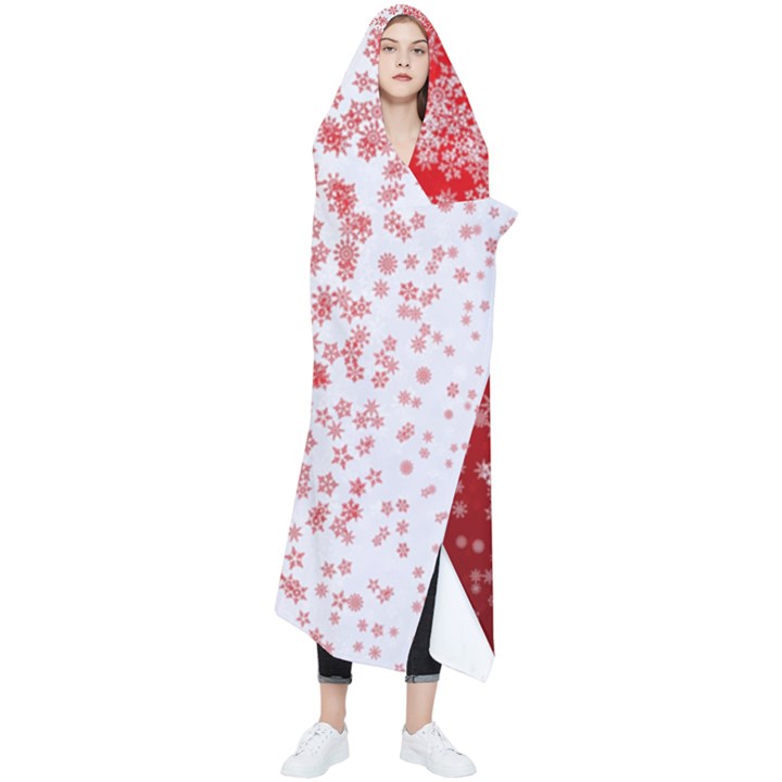 Christmas New Year Snowflake Deer Wearable Blanket