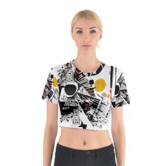 You Wanna Know The Real Me? Cotton Crop Top by essentialimage