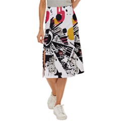 You Wanna Know The Real Me? Midi Panel Skirt by essentialimage