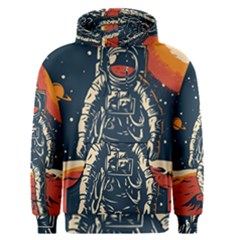 Vintage Retro Space Posters Astronaut Men s Core Hoodie