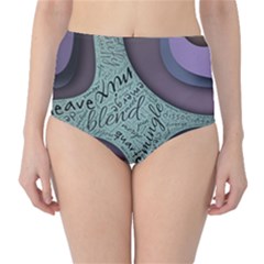 Converge Diverge Mingle Mix Divide Classic High-waist Bikini Bottoms by Paksenen