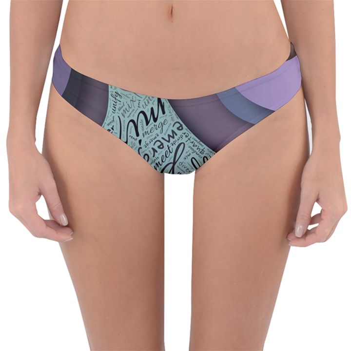 Converge Diverge Mingle Mix Divide Reversible Hipster Bikini Bottoms