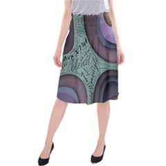 Converge Diverge Mingle Mix Divide Midi Beach Skirt by Paksenen