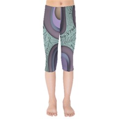 Converge Diverge Mingle Mix Divide Kids  Capri Leggings  by Paksenen