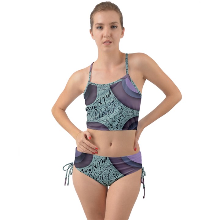 Converge Diverge Mingle Mix Divide Mini Tank Bikini Set