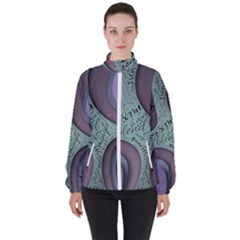 Converge Diverge Mingle Mix Divide Women s High Neck Windbreaker by Paksenen