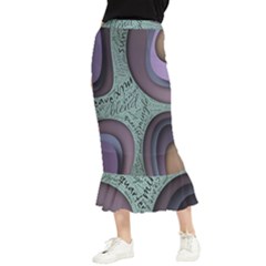 Converge Diverge Mingle Mix Divide Maxi Fishtail Chiffon Skirt by Paksenen