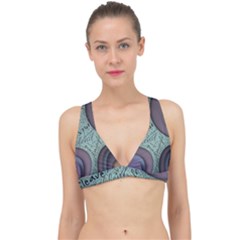 Converge Diverge Mingle Mix Divide Classic Banded Bikini Top by Paksenen