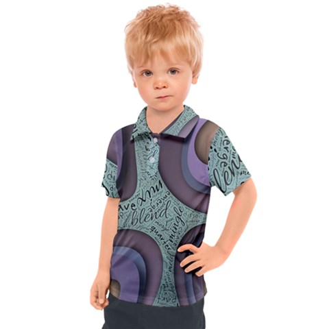 Converge Diverge Mingle Mix Divide Kids  Polo T-shirt by Paksenen