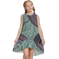 Converge Diverge Mingle Mix Divide Kids  Frill Swing Dress by Paksenen