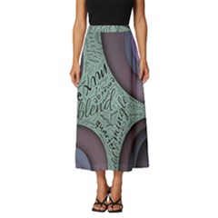 Converge Diverge Mingle Mix Divide Classic Midi Chiffon Skirt by Paksenen