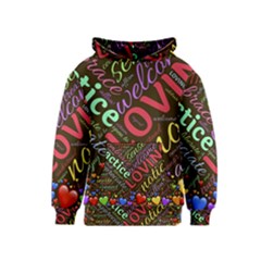 Loving Practice Agape Heart Kids  Pullover Hoodie by Paksenen