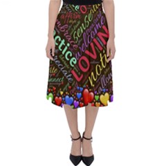 Loving Practice Agape Heart Classic Midi Skirt by Paksenen